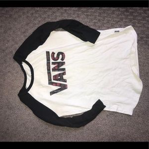 Vans 3/4 sleeve baseball tee!